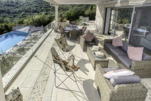 Luxury villa with sea views near Kassiopi
